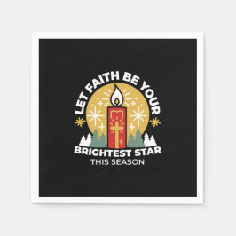 Lass Faith Be Your Brightest Star Candle Art Serviette