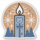 Lass Faith Shine Bright Aufkleber (Vorderseite)