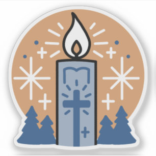 Lass Faith Shine Bright Aufkleber