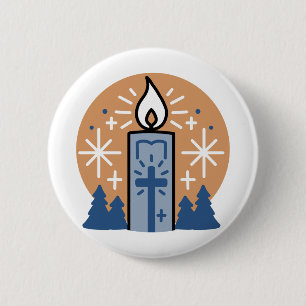 Lass Faith Shine Bright Button