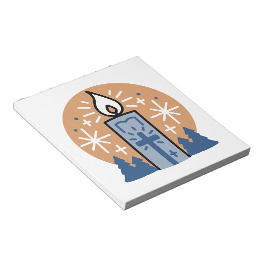 Lass Faith Shine Bright Notizblock (angewinkelt)