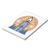 Lass Faith Shine Bright Notizblock (Rotiert)