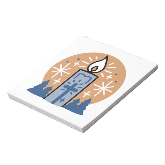 Lass Faith Shine Bright Notizblock (Rotiert)