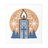 Lass Faith Shine Bright Notizblock (Vorderseite)