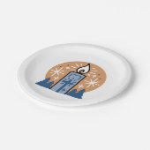 Lass Faith Shine Bright Pappteller (Schrägansicht)