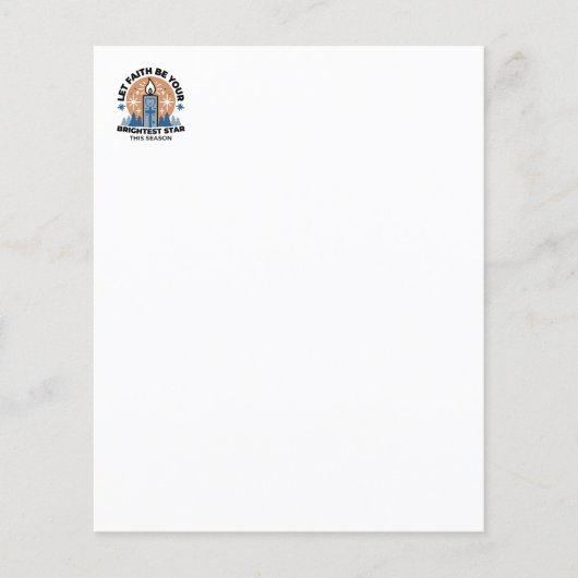 Lass Faith Shine Bright: Winterthema (Vorderseite)