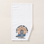 Lass Faith Shine Bright: Winterthema Badhandtuch Set (Handtuch)