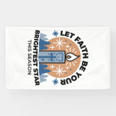 Lass Faith Shine Bright: Winterthema Banner (Horizontal)