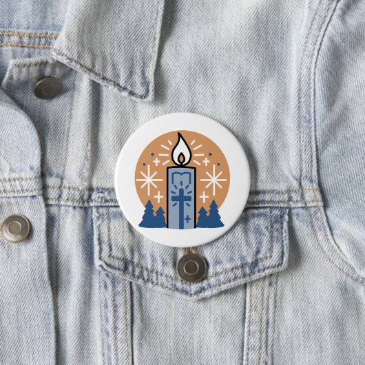 Lass Faith Shine Bright: Winterthema Button (Beispiel)