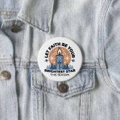 Lass Faith Shine Bright: Winterthema Button (Beispiel)