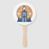 Lass Faith Shine Bright: Winterthema Fächer (Rückseite)