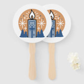 Lass Faith Shine Bright: Winterthema Fächer (Vorne und Hinten)