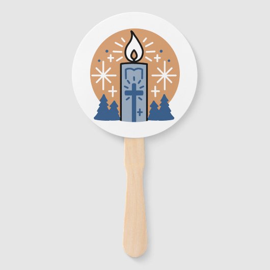 Lass Faith Shine Bright: Winterthema Fächer (Vorderseite)