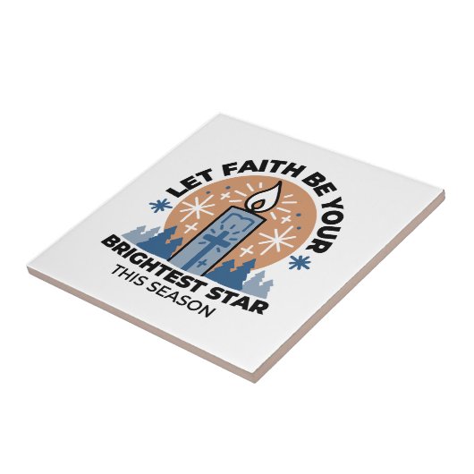 Lass Faith Shine Bright: Winterthema Fliese (Seite)