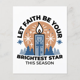 Lass Faith Shine Bright: Winterthema Flyer