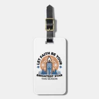 Lass Faith Shine Bright: Winterthema Gepäckanhänger