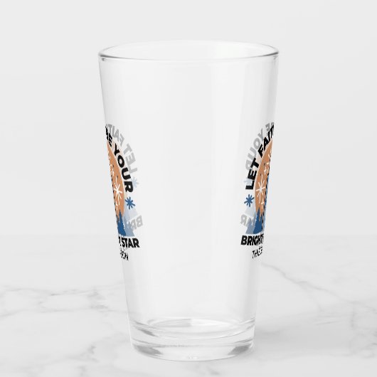 Lass Faith Shine Bright: Winterthema Glas (Rechts)
