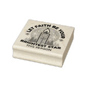 Lass Faith Shine Bright: Winterthema Gummistempel (Stempel)