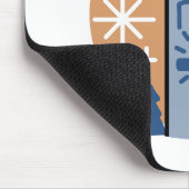 Lass Faith Shine Bright: Winterthema Mousepad (Ecke)