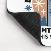 Lass Faith Shine Bright: Winterthema Mousepad (Ecke)