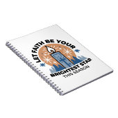 Lass Faith Shine Bright: Winterthema Notizblock (Rechte Seite)