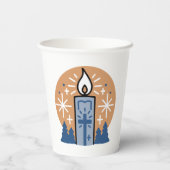 Lass Faith Shine Bright: Winterthema Pappbecher (Rückseite)