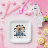 Lass Faith Shine Bright: Winterthema Pappteller (Party)
