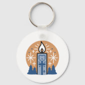 Lass Faith Shine Bright: Winterthema Schlüsselanhänger (Rückseite)