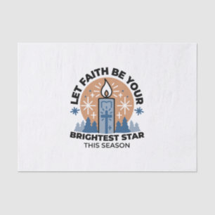 Lass Faith Shine Bright: Winterthema Seidenpapier