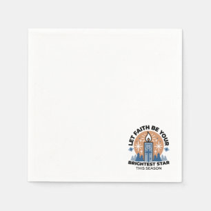 Lass Faith Shine Bright: Winterthema Serviette