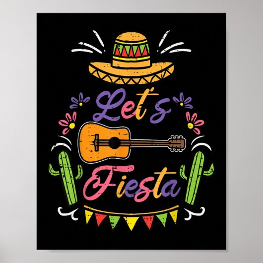 Lass Fiesta Cinco De Mayo Mexiko Party Männer Frau Poster (Vorne)