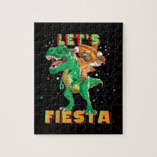 Lass Fiesta Dinosaurier Mexikanischer Dino Cinco D Puzzle