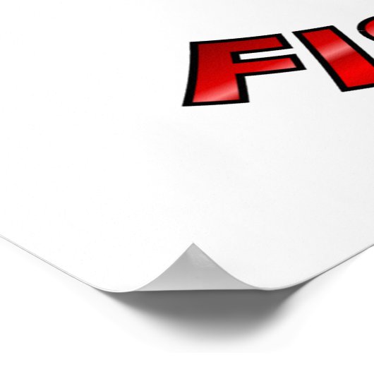 Lass fischen gehen poster (Ecke)