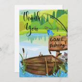 Lass Fishing-Dankeschön-Karte (Vorne/Hinten)