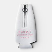 Lass Flamingle Flamingo Bachelorette Weekend Party Flaschenkühler (Rückseite)