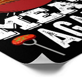 Lass Fleisch wieder Smoker Grill Grill Fleisch Poster (Ecke)