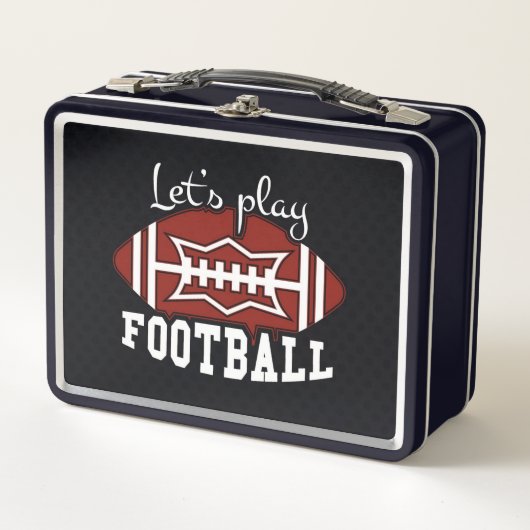 Lass Football Metall Brotdose (Vorderseite)