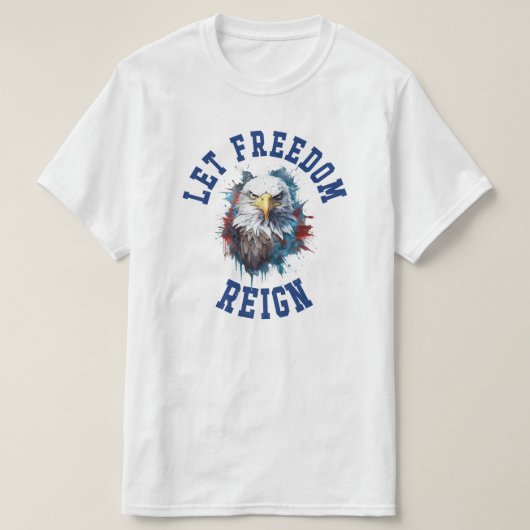 Lass Freedom Reighn Erster Änderungsantrag Adler B T-Shirt (Design vorne)
