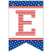 Lass Freedom Ring 4. Juli Red White Blue Wimpelkette (Zweite Fahne)