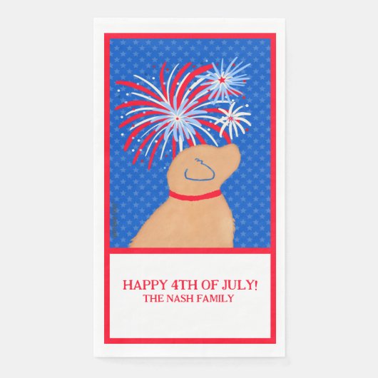 Lass Freedom Ring Gelber Hund Tuch Handtuch Serviette (Vorderseite)