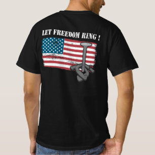 Lass Freedom Ring Horseshoe Throwing T-Shirt
