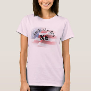 Lass Freedom Ring Patriotic T - Shirt