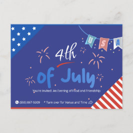 Lass Freedom Sparkle! Einladungspostkarte