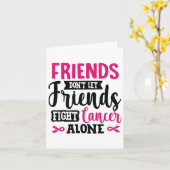 Lass Freunden nicht allein gegen Brustkrebs kämpfe Karte (Gelbe Blume)