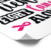 Lass Freunden nicht allein gegen Brustkrebs kämpfe Poster (Ecke)