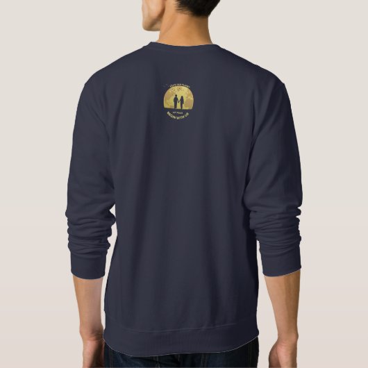 Lass Frieden beginnt mit uns | Männerpullover Sweatshirt (Rückseite)