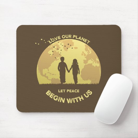 Lass Frieden beginnt mit uns | Mousepad (Mit Mouse)