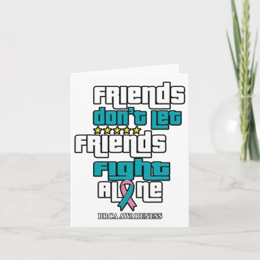 Lass Friends Brca-Bewusstsein Karte (Vorderseite)