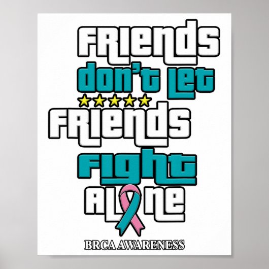 Lass Friends Brca-Bewusstsein Poster (Vorne)