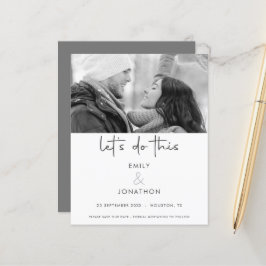 Lass Führen Sie dieses Foto monochrom Save the Dat